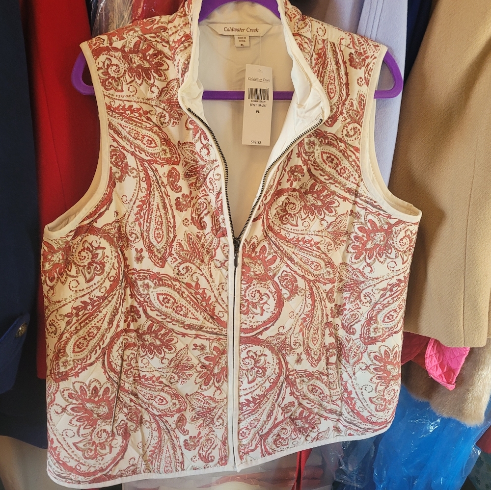 Coldwater Creek brand new with tags women's size L vest.